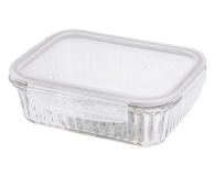Altom Fresh Relief pojemnik z pok. prostokątny 1l 20x15x7cm taupe - 1580553 - zdjęcie 1